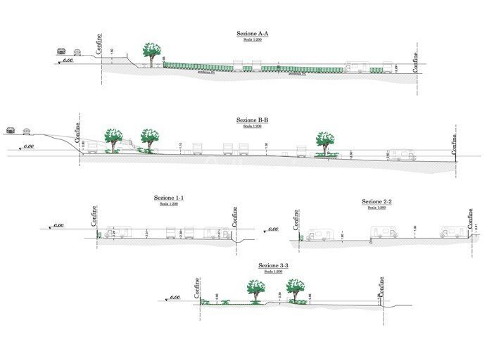sezioni_area_camper.jpg - Terreno edificabile La Spezia - planimetria 1