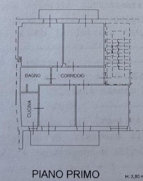 Appartamento via IV Novembre, 106, Pradleves - planimetria 1