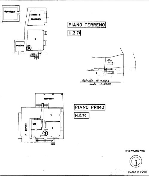 Baita Via Montebracco, 17, Barge - planimetria 1