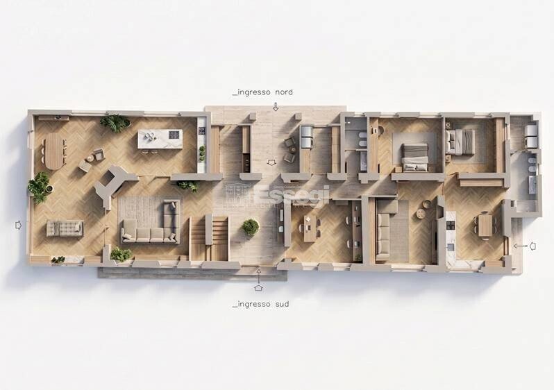 progetto appartamento 1 - Villa Via Vecchia Pesciatina in Gragnano, Lucca - photo 2