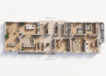 progetto appartamento 1 - Villa Via Vecchia Pesciatina in Gragnano, Lucca - photo 2
