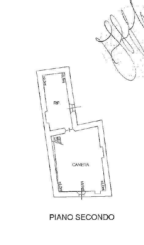 piano secondo.JPG - Casa indipendente Via Borgo di Sotto in Marciaso 1, Fosdinovo - planimetria 1