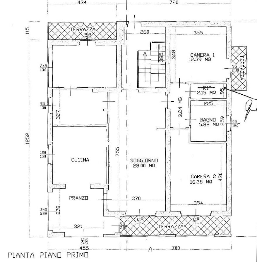 planim_1.jpg - Semi-detached house Castelnuovo Magra - floor plans 1