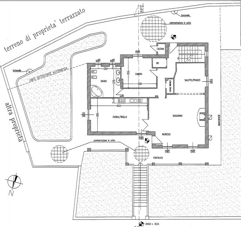 piano terra.PNG - Villa all'asta Via Rinarolo 39, Tortona - planimetria 1