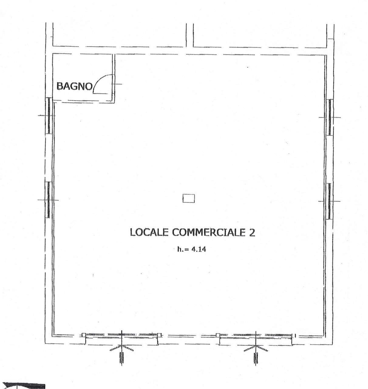 planimetria - Commercial Premises Via Celestino Usuelli, Fiumicino - floor plans 1