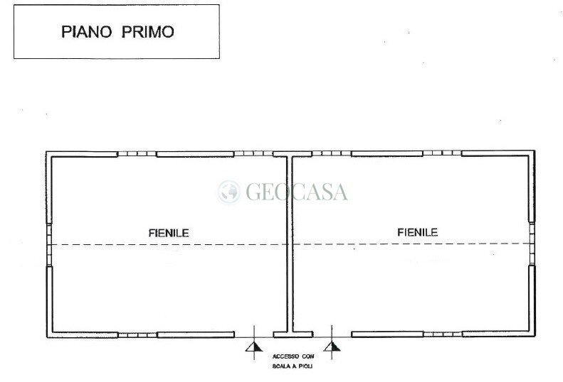 Fienile P1.jpg - Rustico Ameglia - planimetria 1
