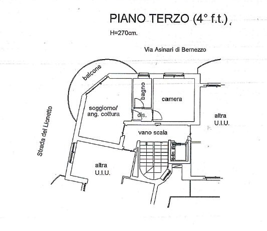 Immagine asinari.png - Appartamento VIA ASINARI DI BERNEZZO, Torino - planimetria 1