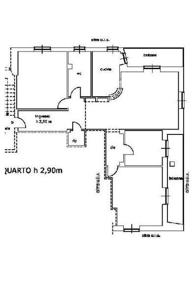 Appartamento piazza Martiri, 9, Bene Vagienna - planimetria 1