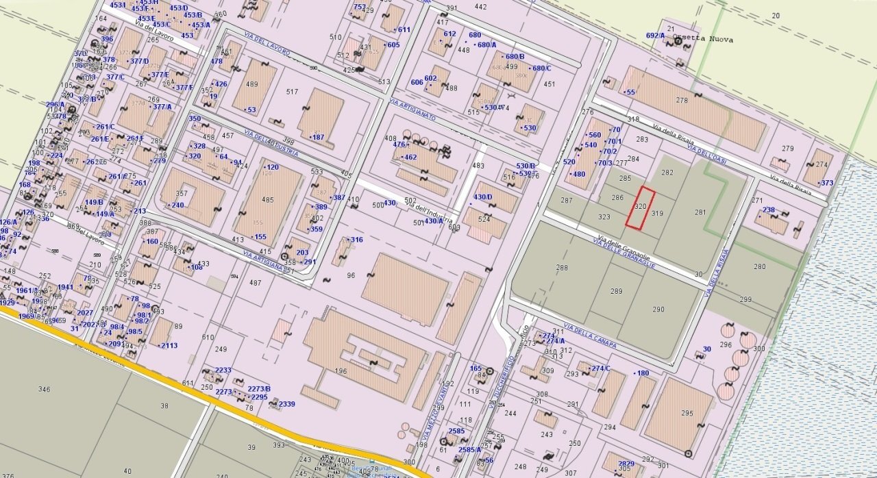 Mappa sito Comune.jpg - Terreno edificabile Via della Risaia 238, Crevalcore - foto 3
