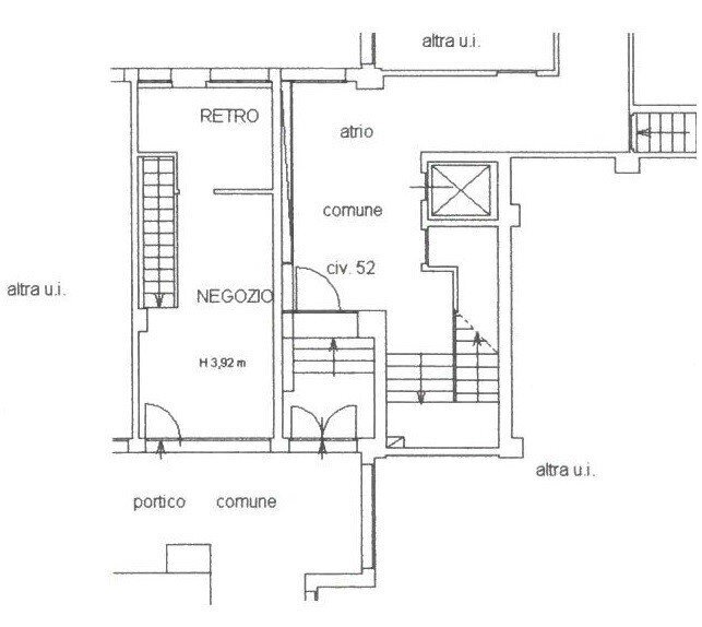 Negozio Pianoro - planimetria 1