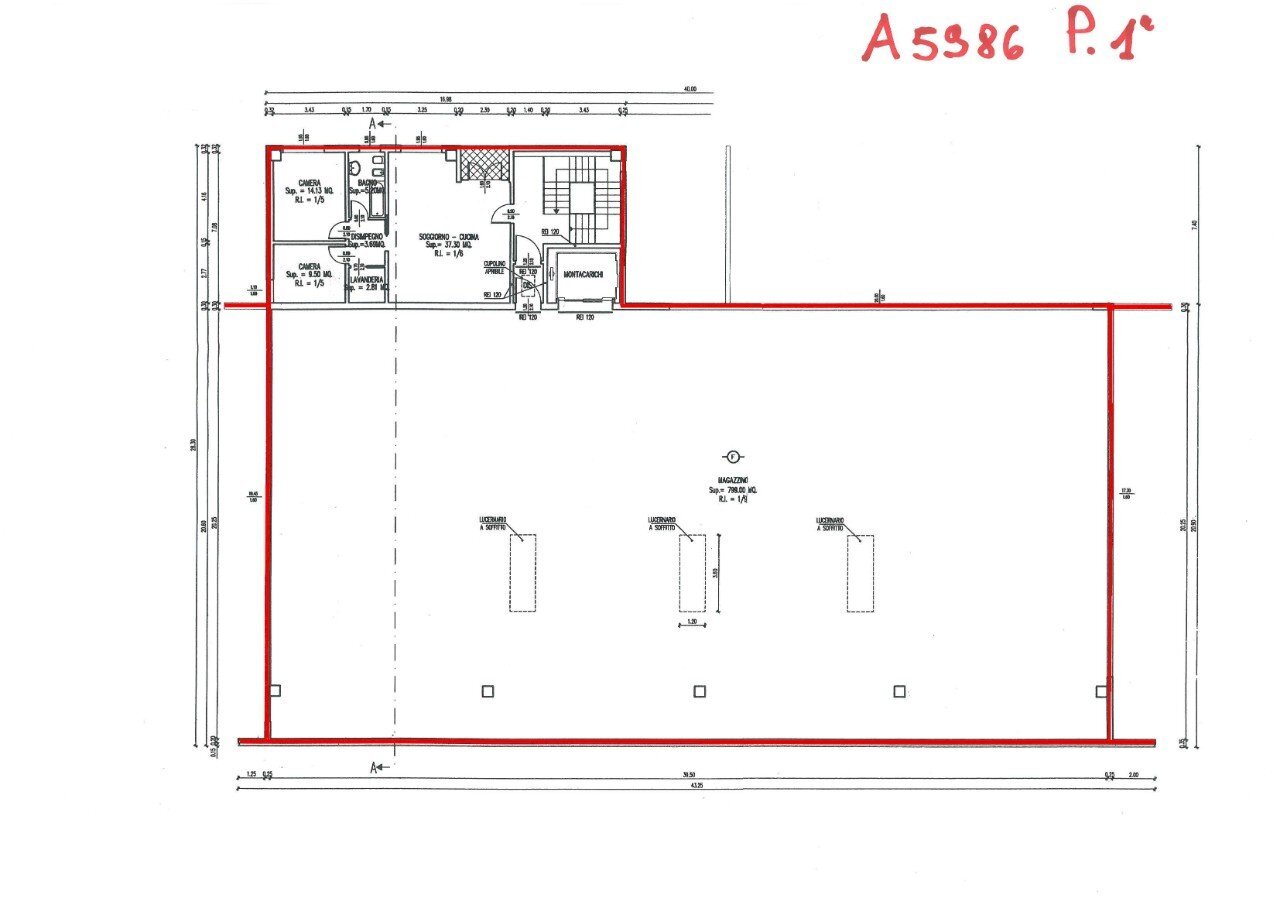 Shop Reggio nell'Emilia - floor plans 1