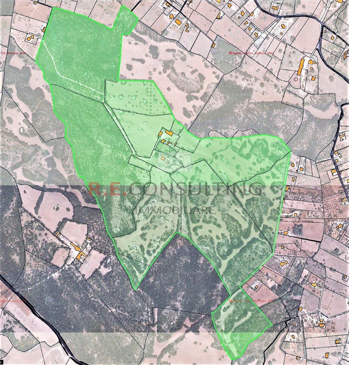 Immagine Aerofoto Catastale Definitiva CORRETTA.jp - Casale Masseria Corallo snc, Martina Franca - foto 2