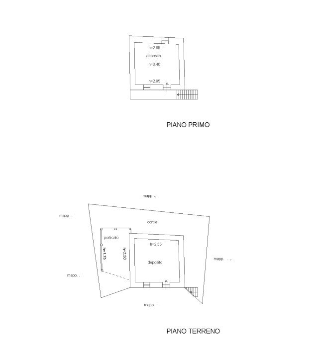 Rustico via sant'anna, Bernezzo - planimetria 1