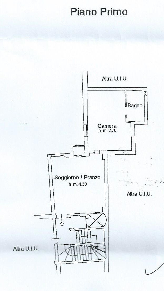 Appartamento via de' Carbonesi, Bologna (zona Costa Saragozza) - planimetria 1