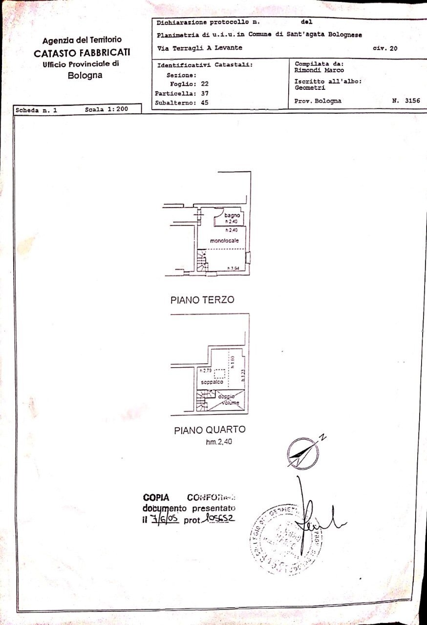 Appartamento Sant'Agata Bolognese - planimetria 1