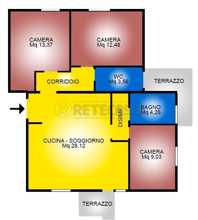 Planimetria.jpg - Non-buildable land Vicenza - floor plans 1