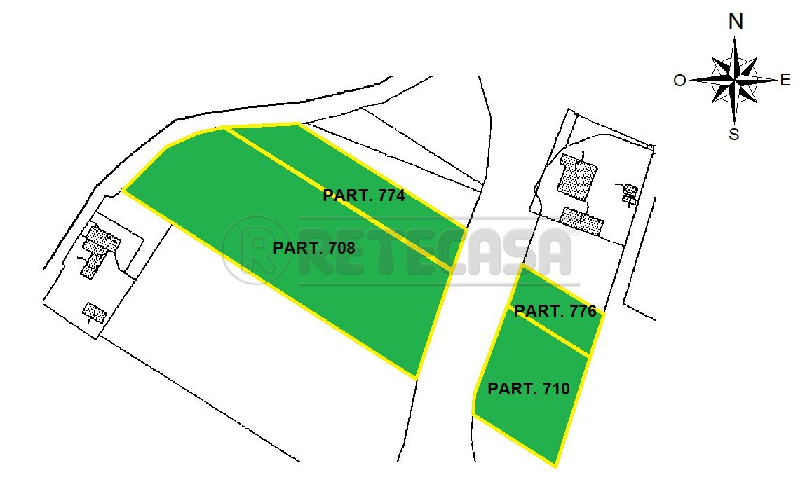 PLANIMETRIA - Terreno agricolo Via Barcarola 31, Cadoneghe - planimetria 1