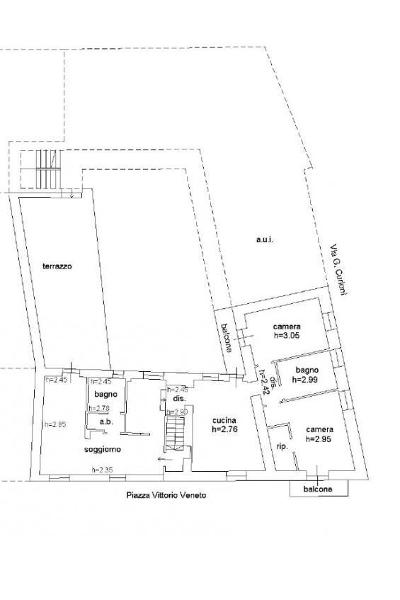 Casa indipendente piazza Vittorio Veneto, Invorio - planimetria 1