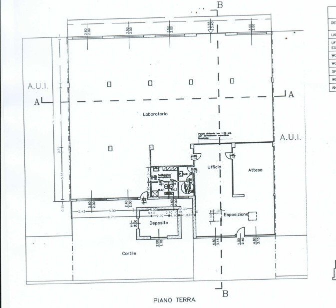 Capannone via Giulio Uberti, Varese - planimetria 1