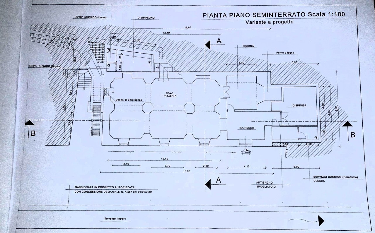 1. Seminterrato.jpg - Rustico Via Merli, Borgomaro - planimetria 1