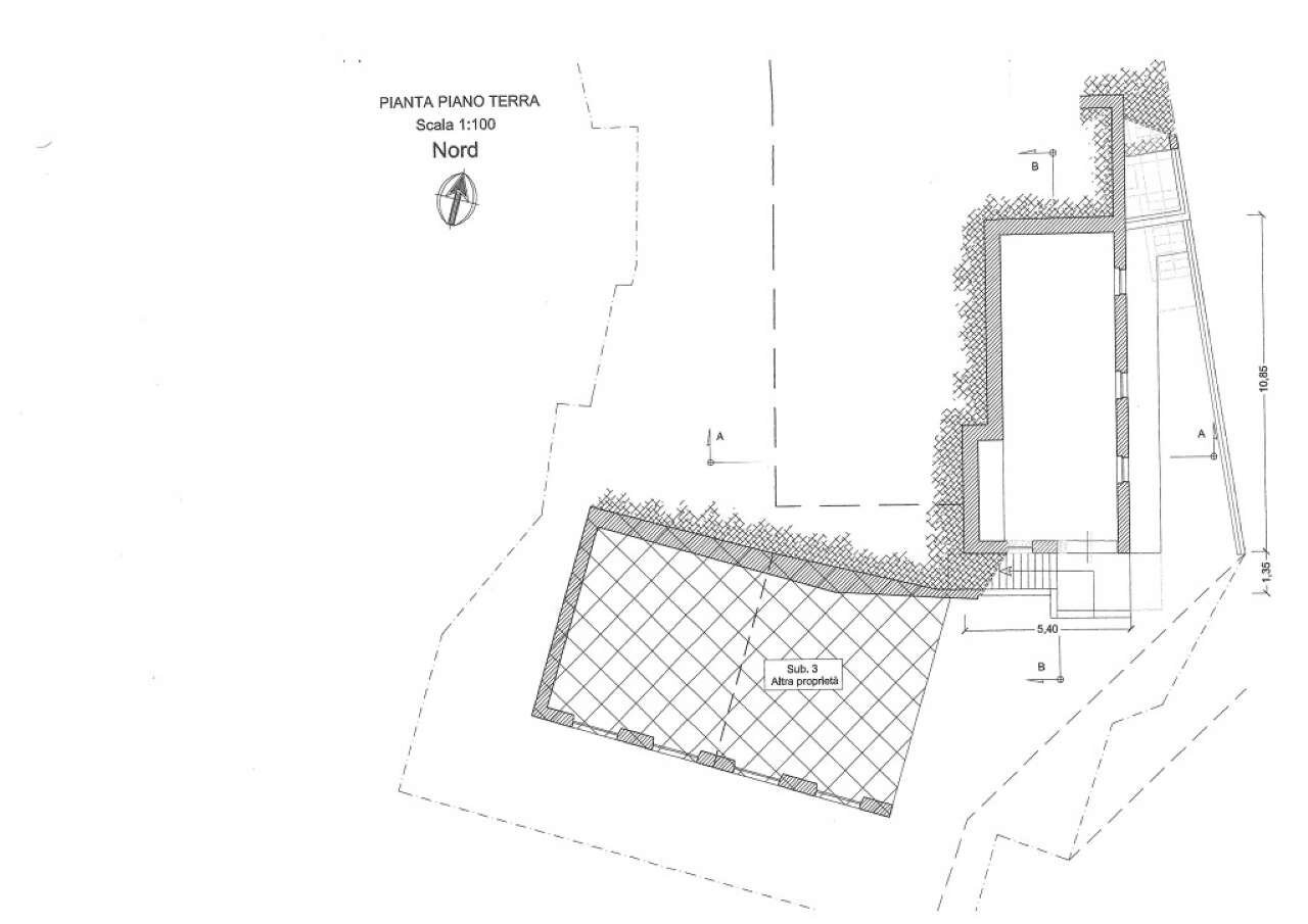 Plan piano terra - Small Villa via Macaggi, 2, Moconesi - floor plans 1