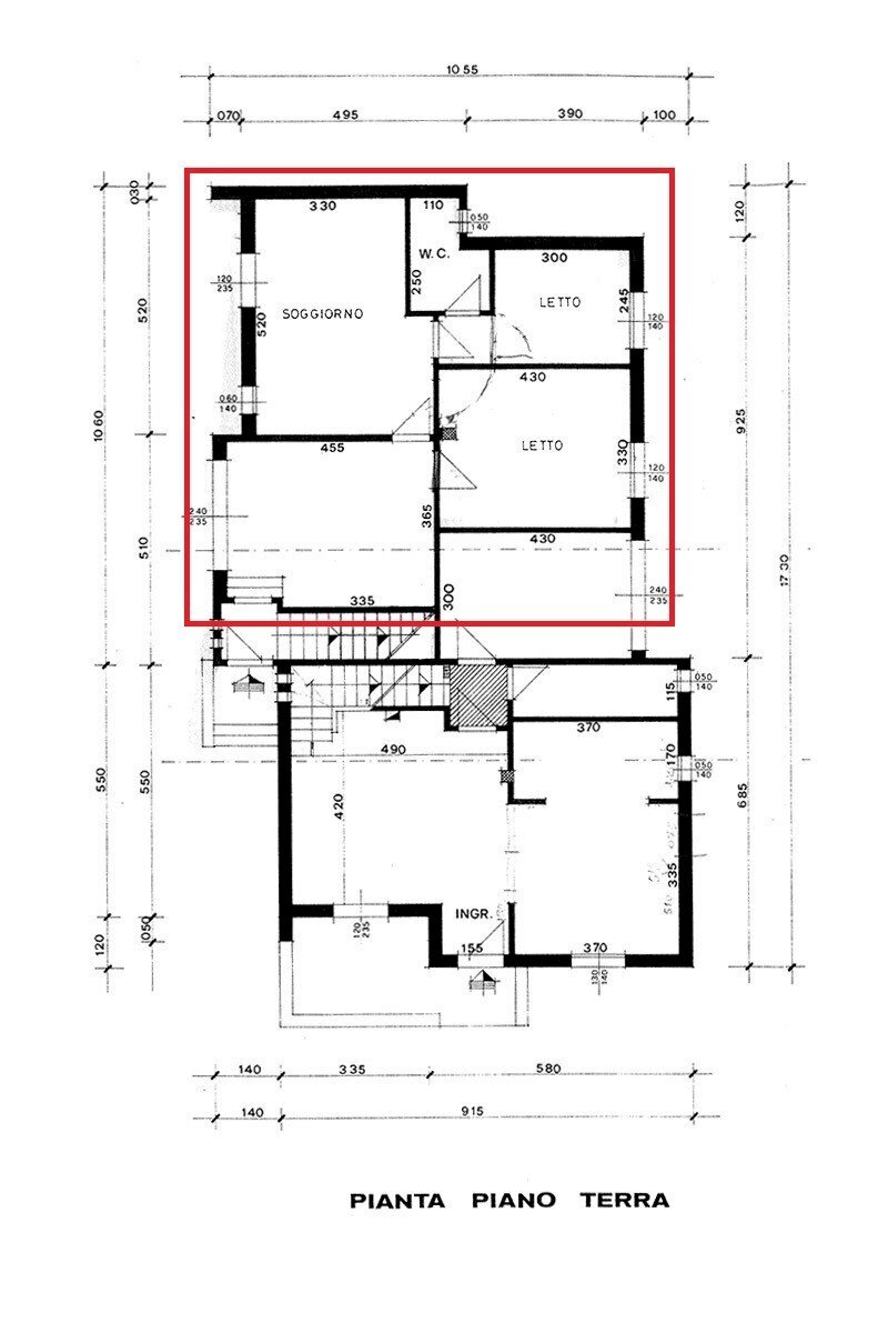 Villa Bifamiliare Cervia - planimetria 1