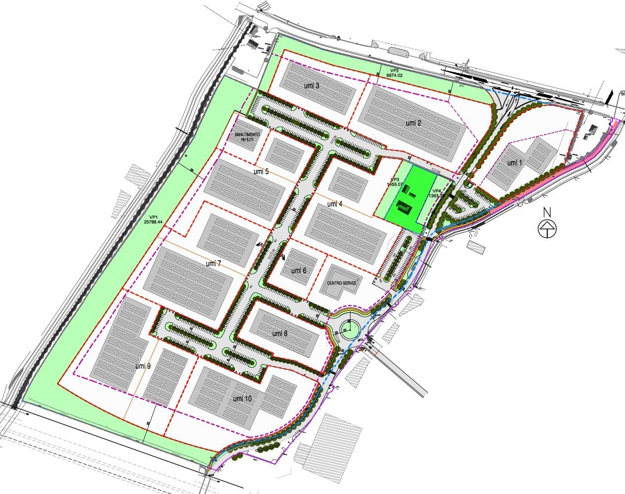 Building land via Stradelli Guelfi, Ozzano dell'Emilia - floor plans 1