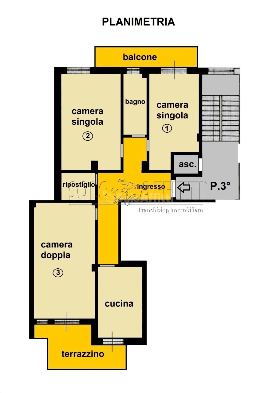 Four-room apartment Catanzaro - floor plans 1