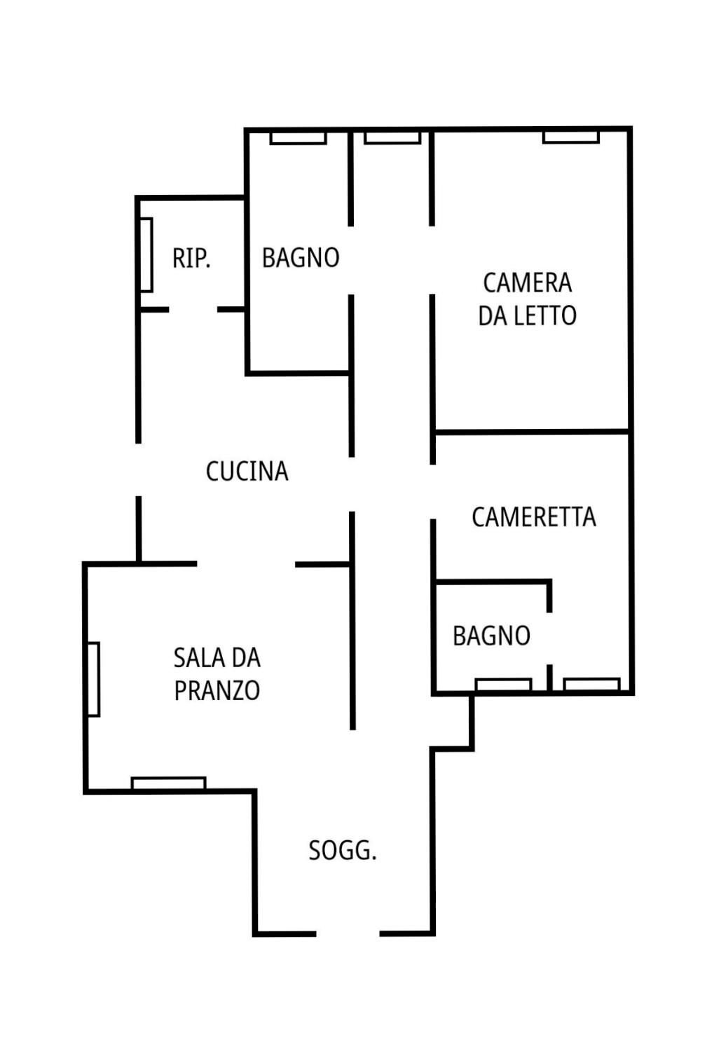 Casa indipendente via della Resistenza, 6, Gagliano del Capo - planimetria 1