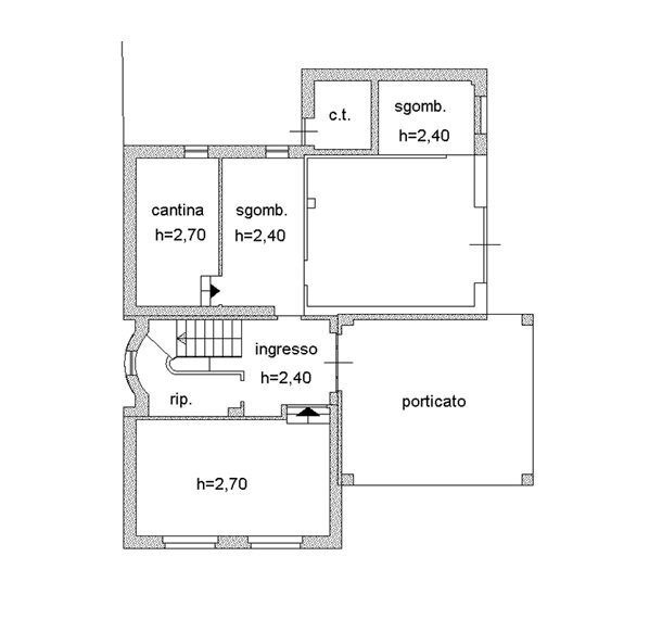 Independent house Via Saluzzo, 59A, Costigliole Saluzzo - floor plans 1