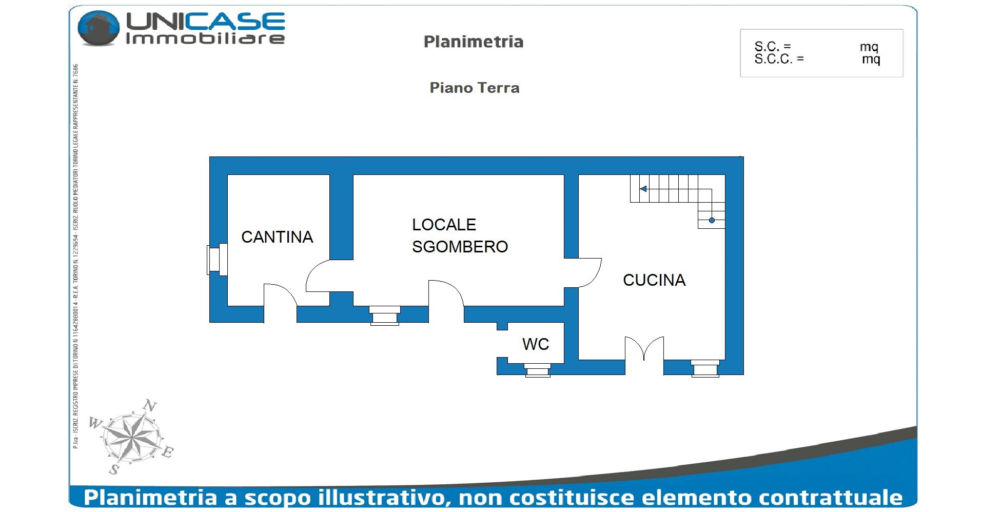 PLANIMETRIA PIANO T - Casa indipendente Via San Vincenzo, 119, Bibiana - planimetria 1