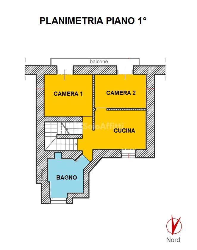 PLANIMETRIA VENDITA P.1Â°.png - Independent house Catanzaro - floor plans 1