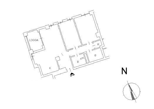 Appartamento via Fiumara, 6, Genova (zona Sampierdarena) - planimetria 1