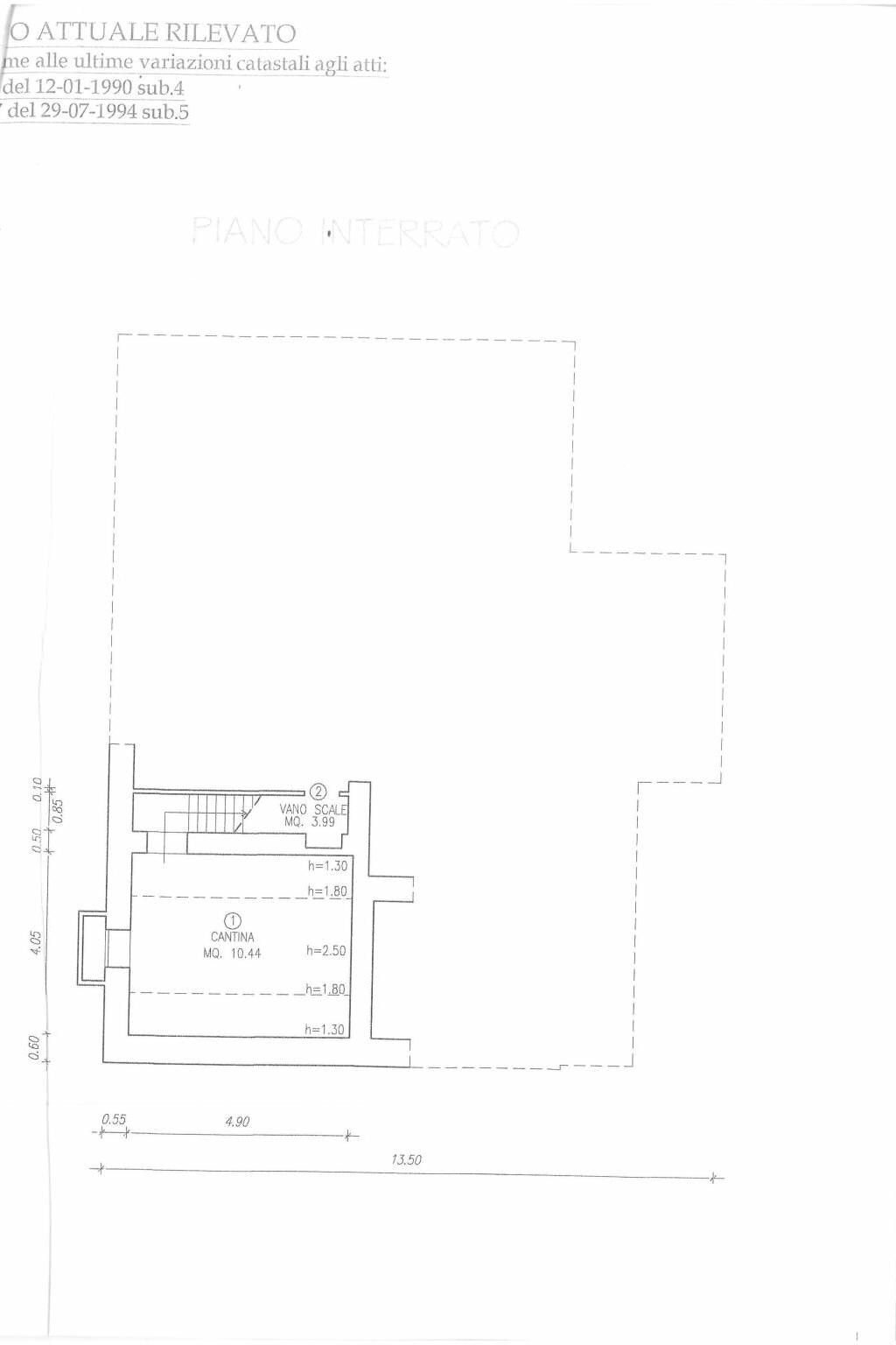 Villa via della Costituzione, Vergato - planimetria 1