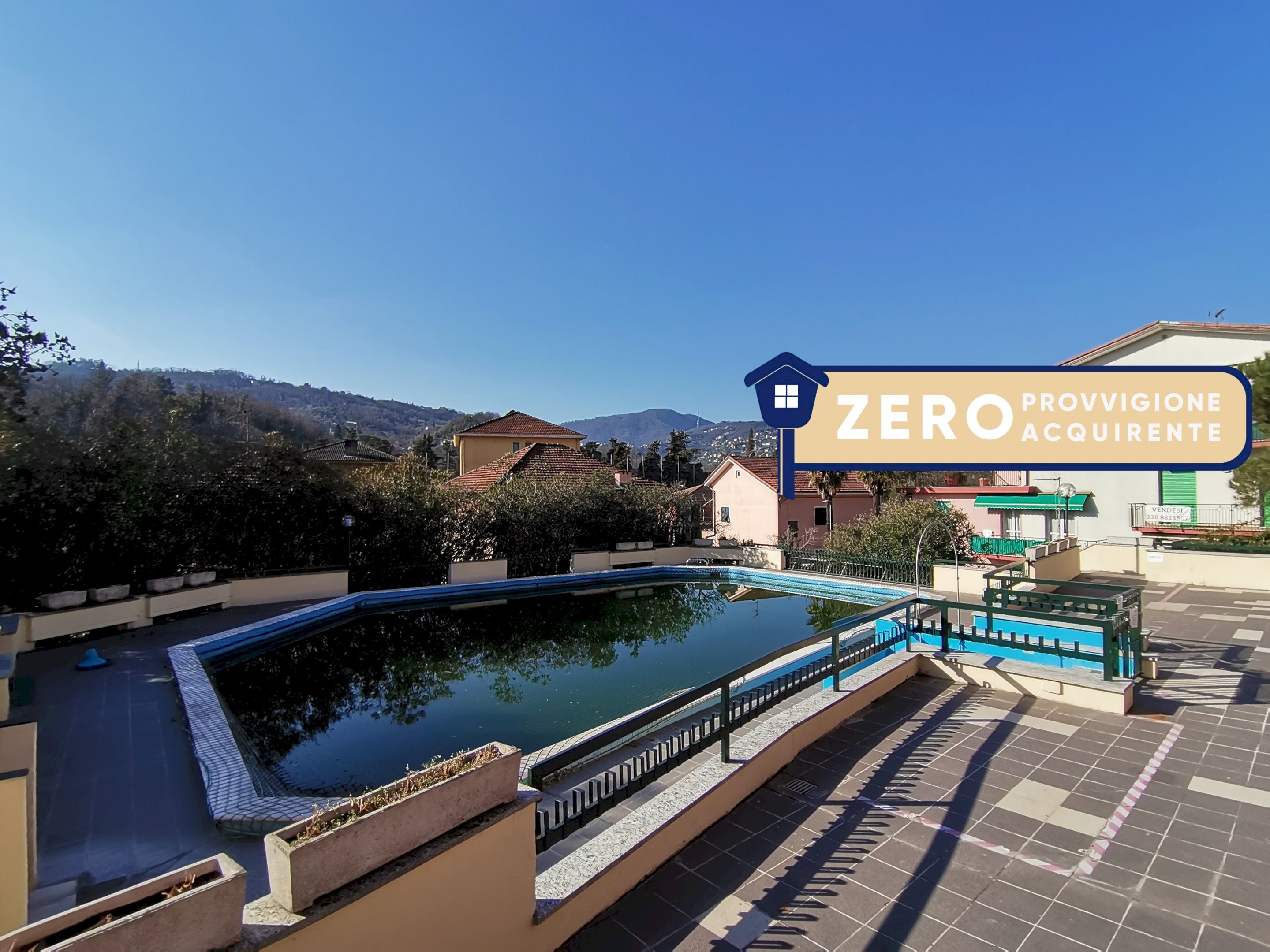 PISCINA CONDOMINIALE - Bilocale via Queirolo, Rapallo - foto 2