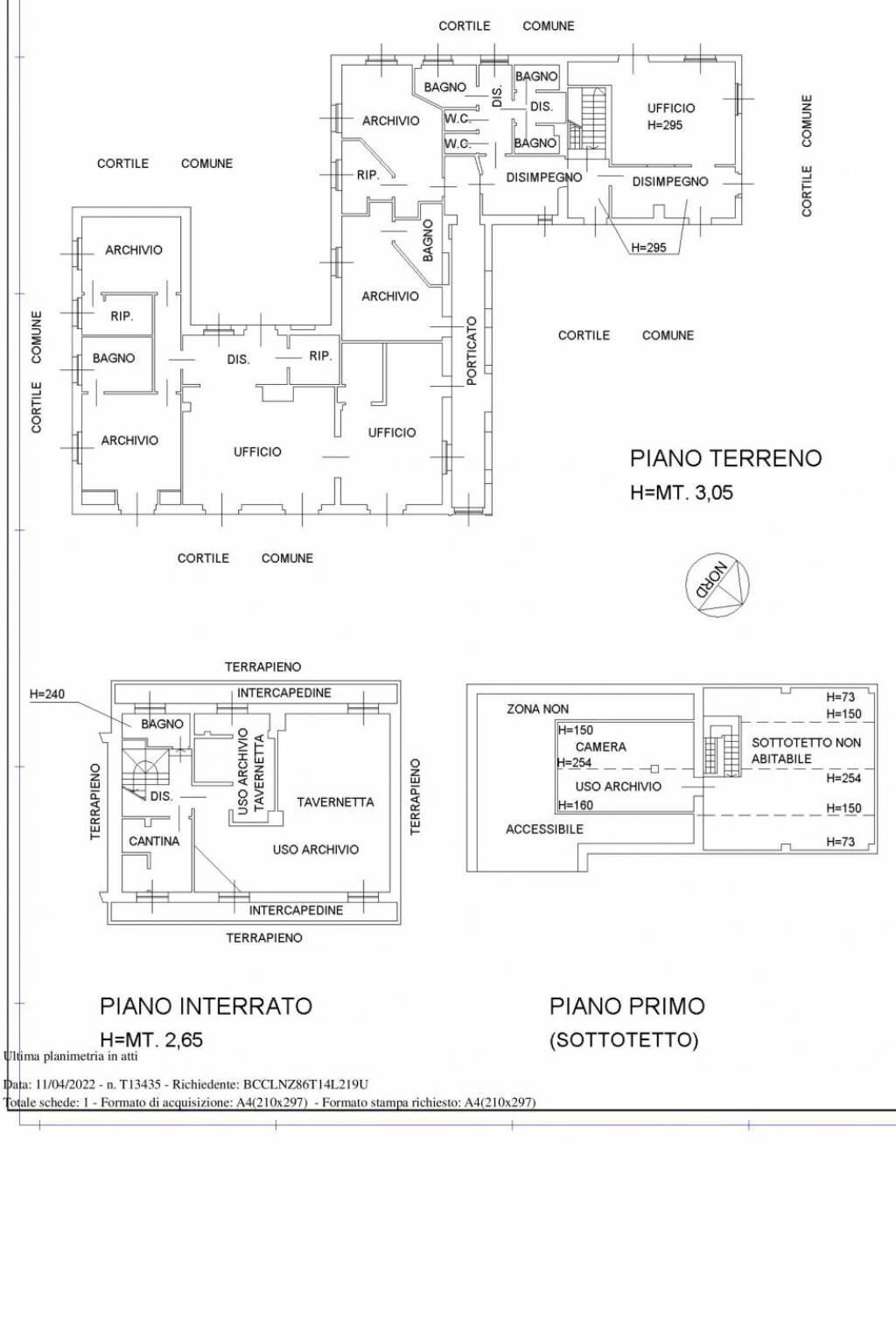 Villa hamlet Grange, Nole - floor plans 1