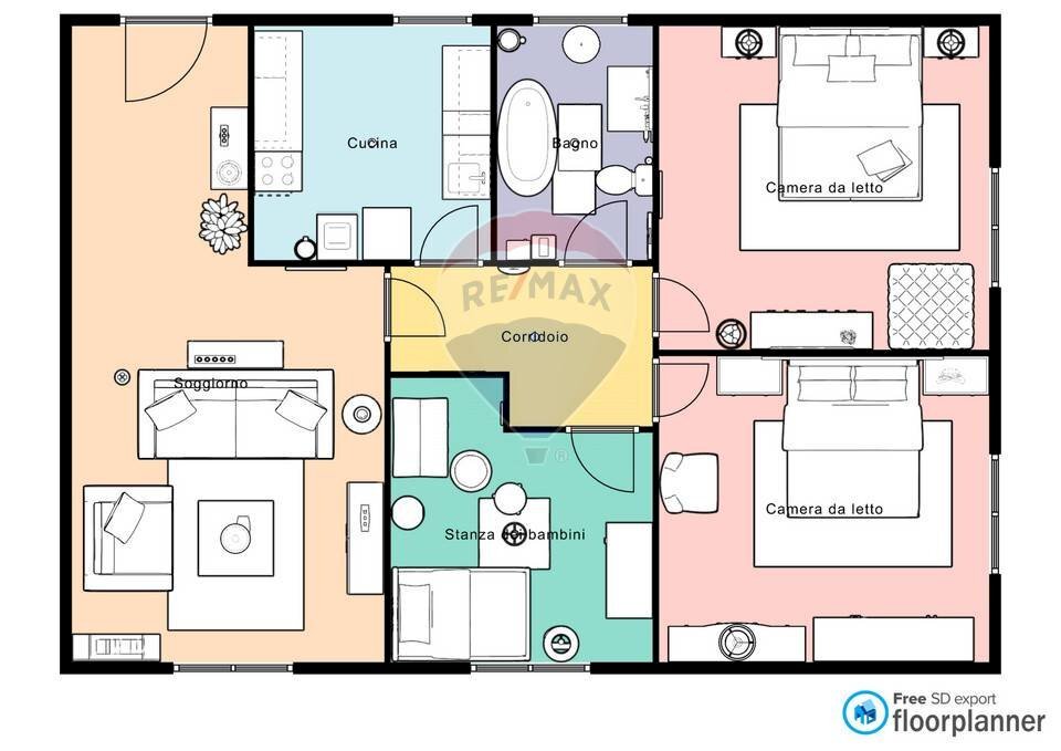 Three-room apartment Spotorno, SV, Spotorno - photo 1