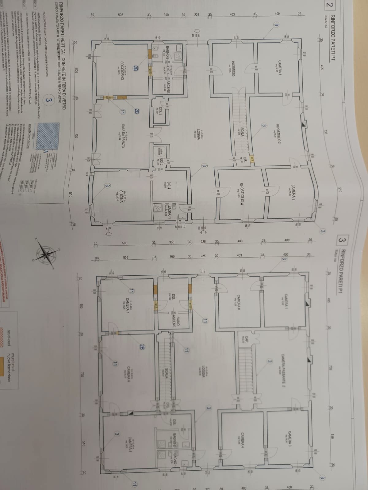 Historic Villa Via Sant'Agata, Crevalcore - floor plans 1