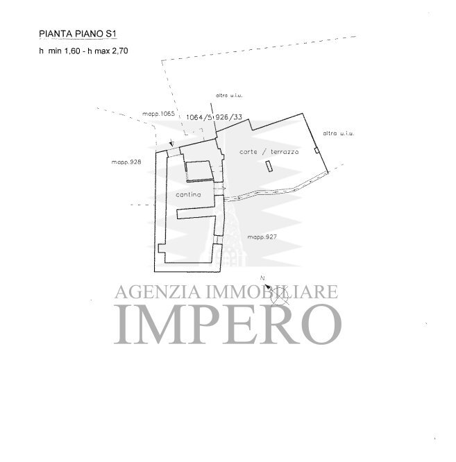 planimetria - Porzione di casa Strada Case Cardi 6A, Ventimiglia - planimetria 1