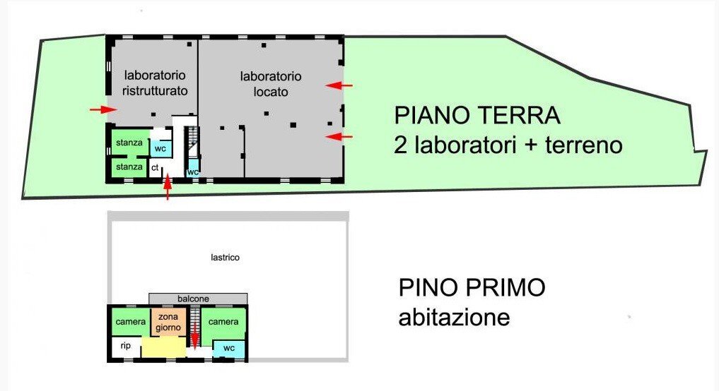 Capannone strada Statale Monregalese, 20, Pianfei - planimetria 1