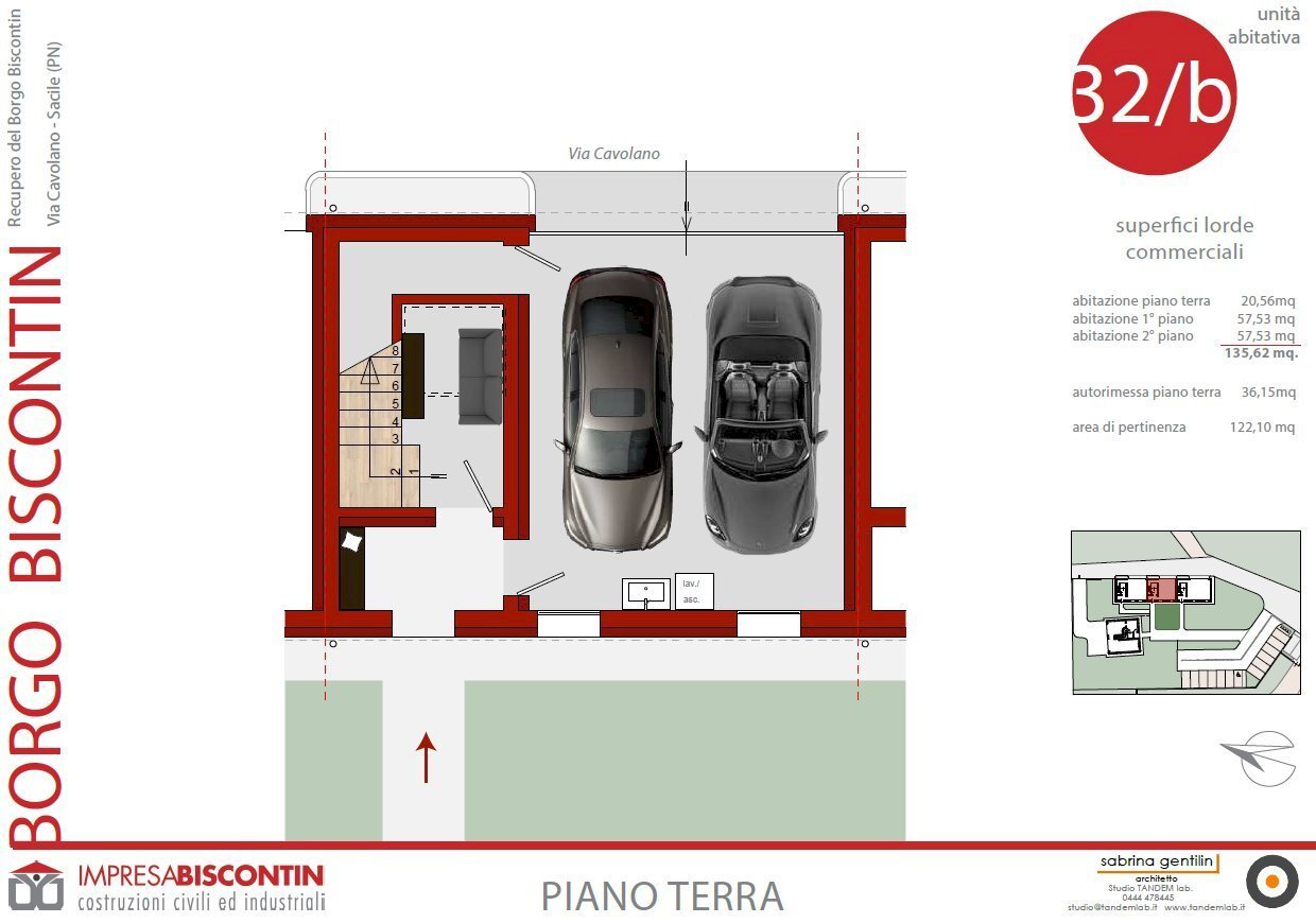 Villa a Schiera via Cavolano, 32, Sacile - planimetria 1