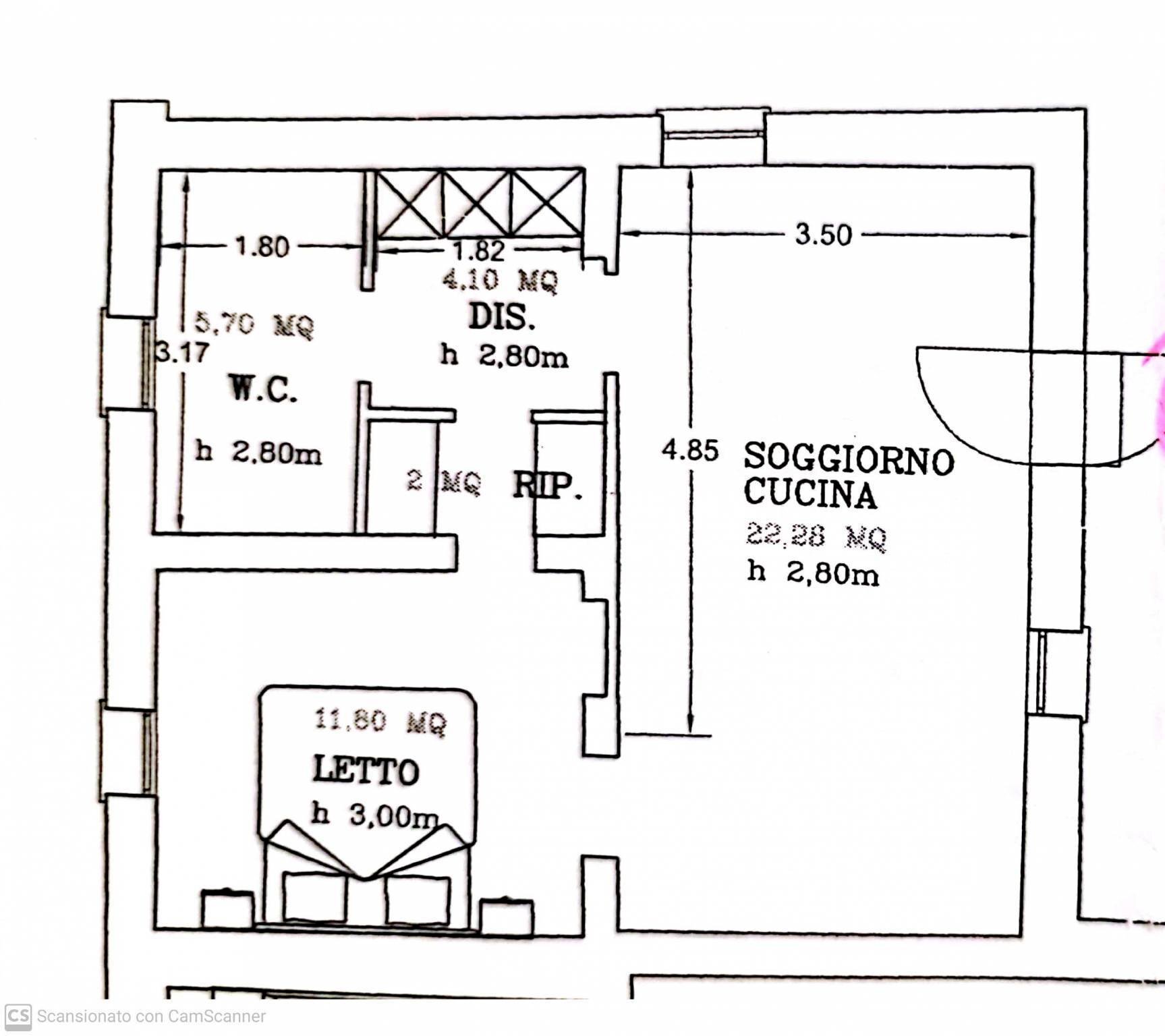 Two-room apartment via Borgo, Minerbio - floor plans 1