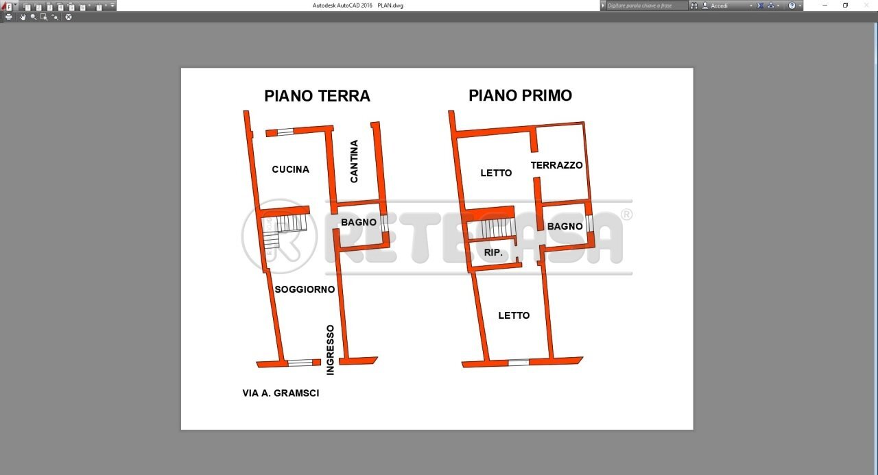 Planimetria.jpg - Terraced Villa Bondeno - floor plans 1