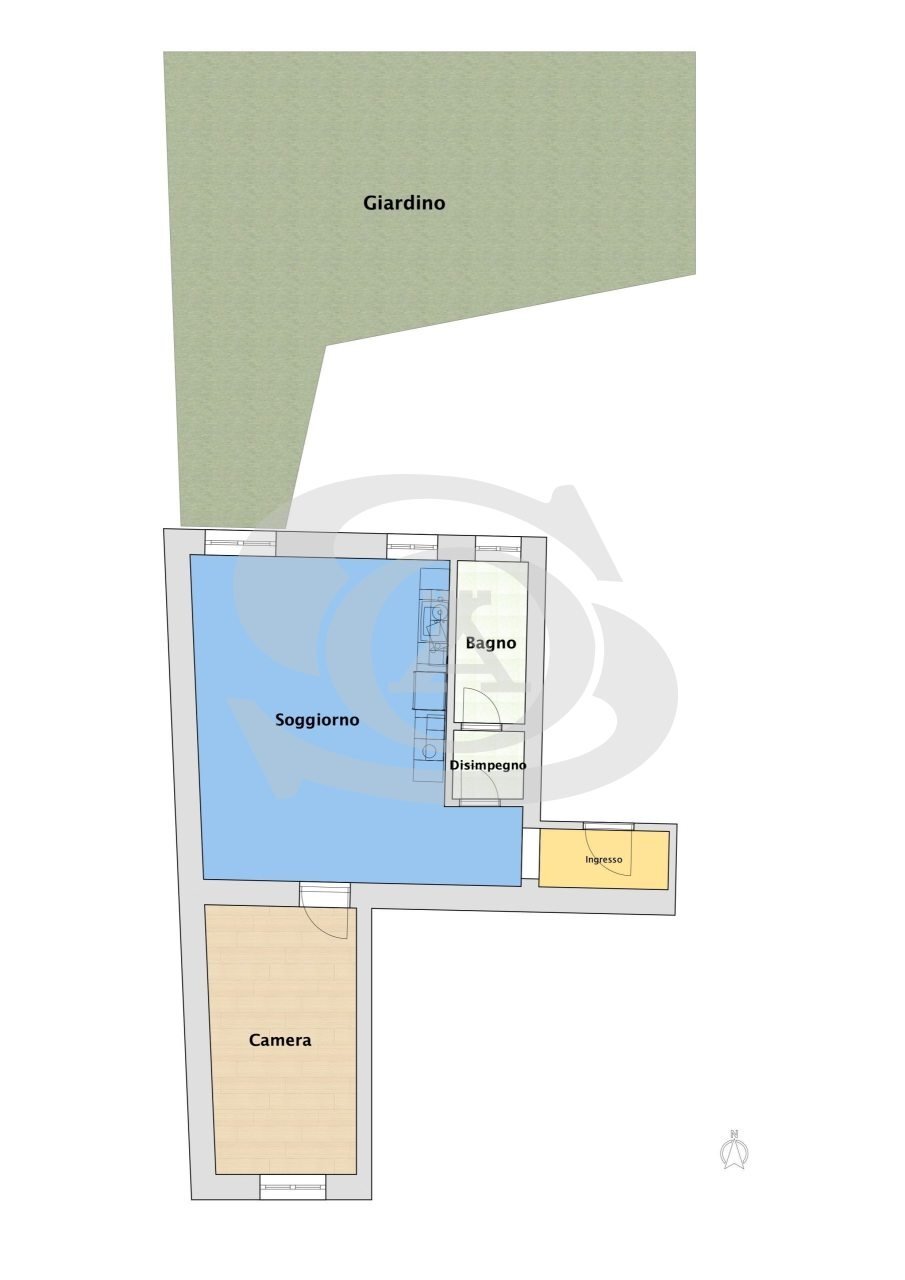 Planimetria.jpg - Appartamento Via Cavour 36, Ospedaletti - planimetria 1