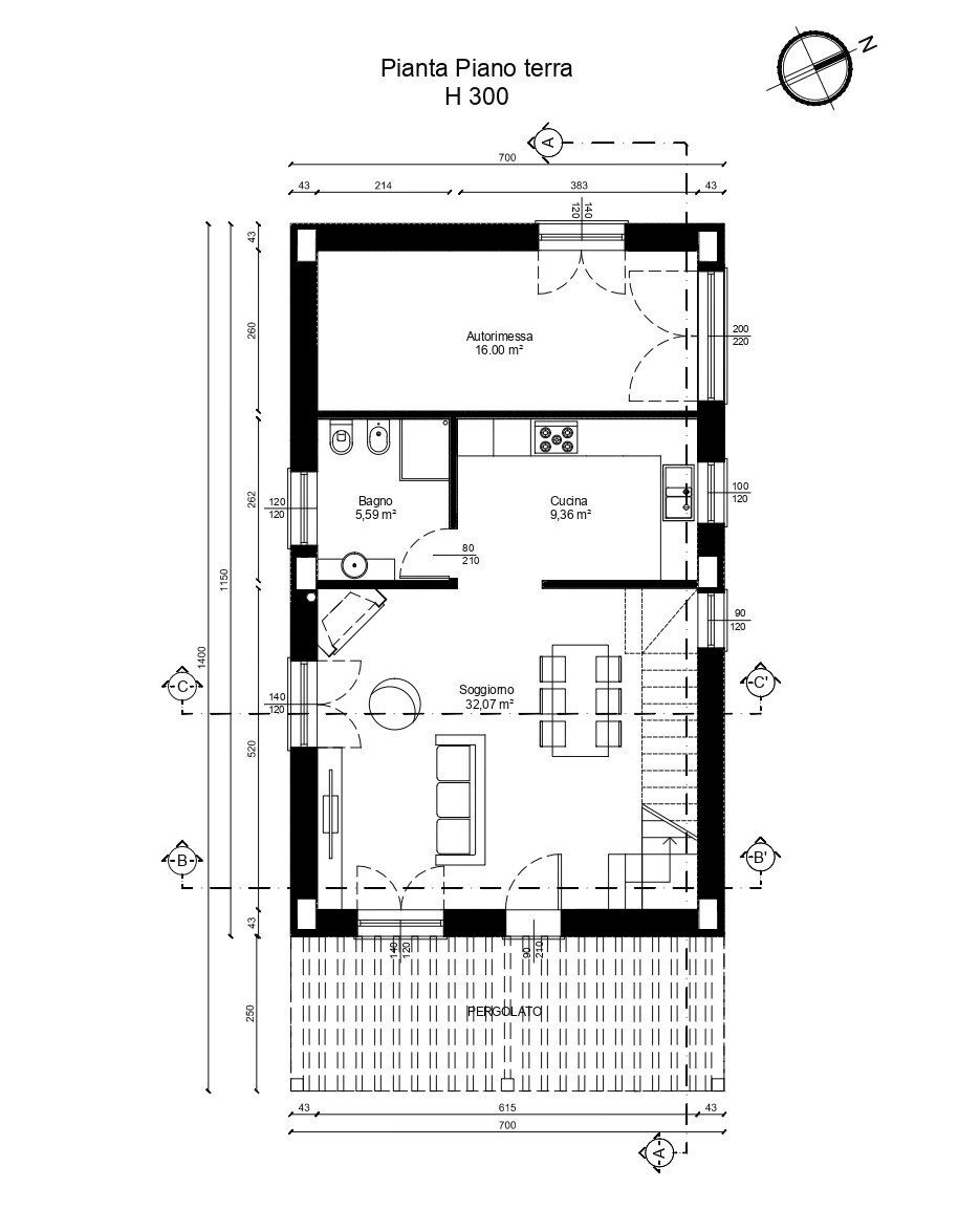 Independent house Sala Bolognese - floor plans 1