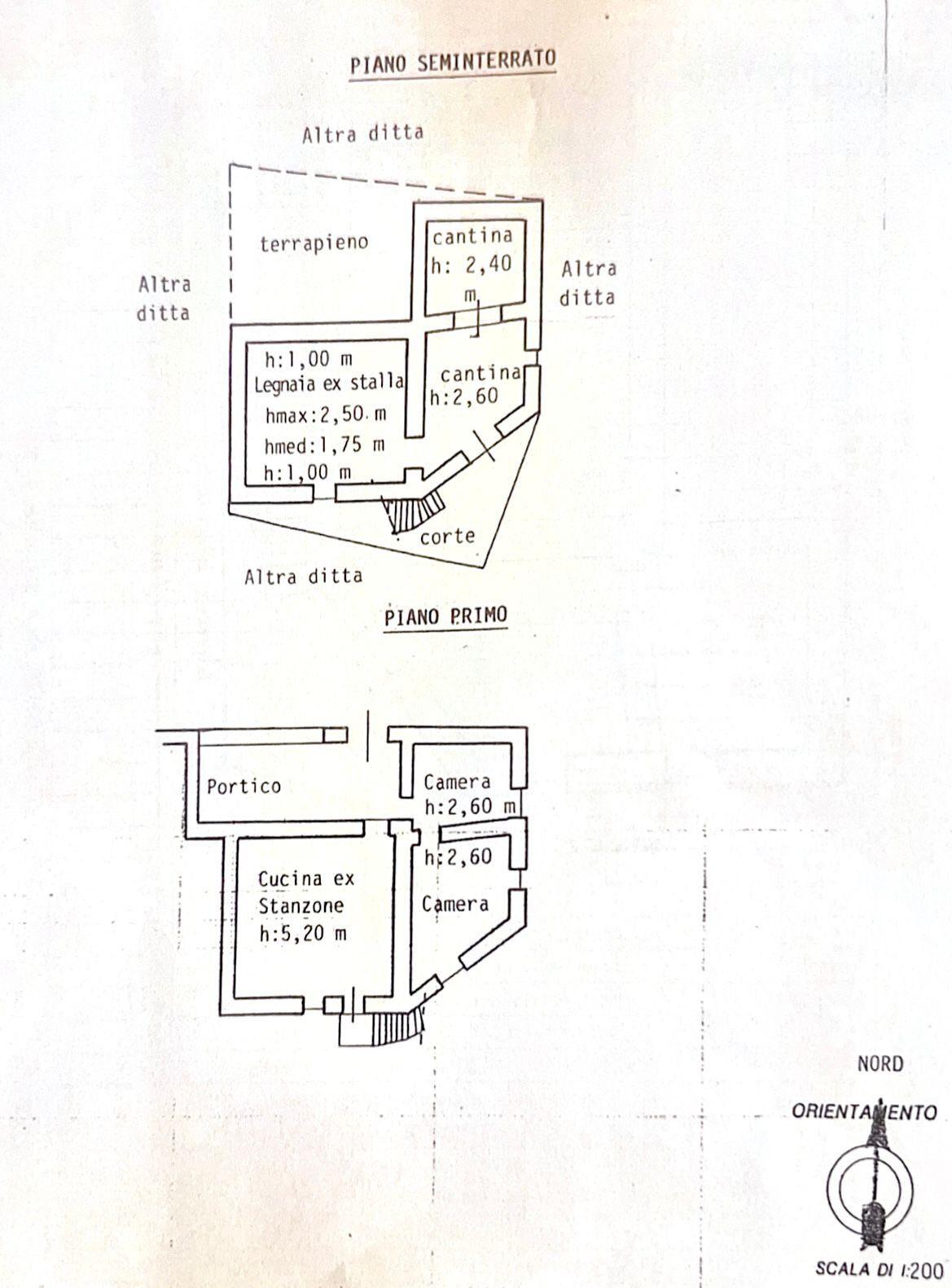 Independent house Via Bellini, Brondello - floor plans 1