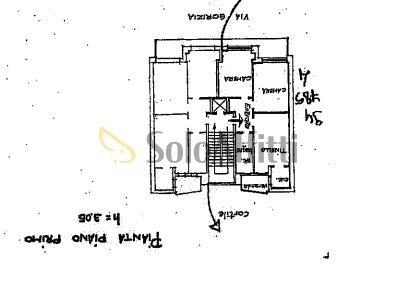 Plani via Gorizia 199.png - Trilocale Via Gorizia 199, Torino (zona Santa Rita) - planimetria 1