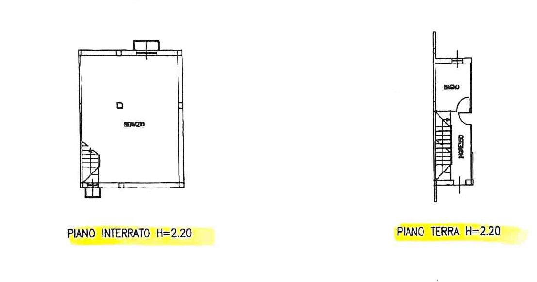 Terraced Villa Cervia - floor plans 1