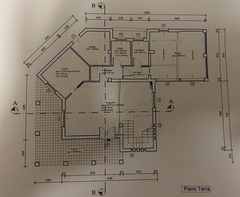 Villetta Castelnuovo Rangone - planimetria 1