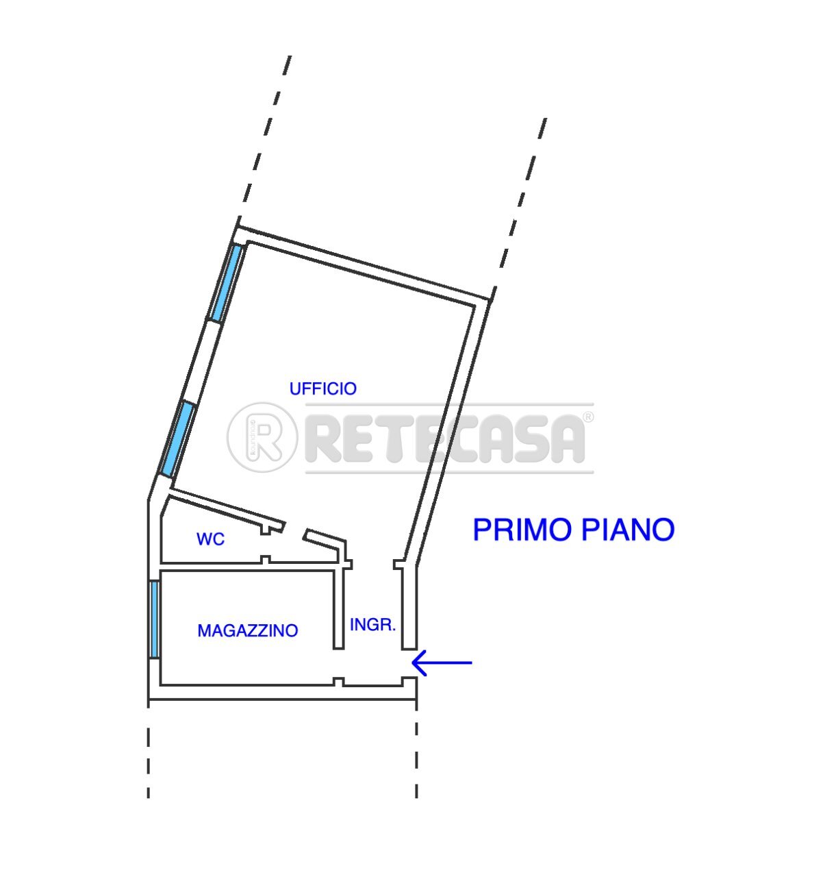 PLANIMETRIA - Ufficio VIA DEL ZOTTO 2, Cervignano del Friuli - planimetria 1